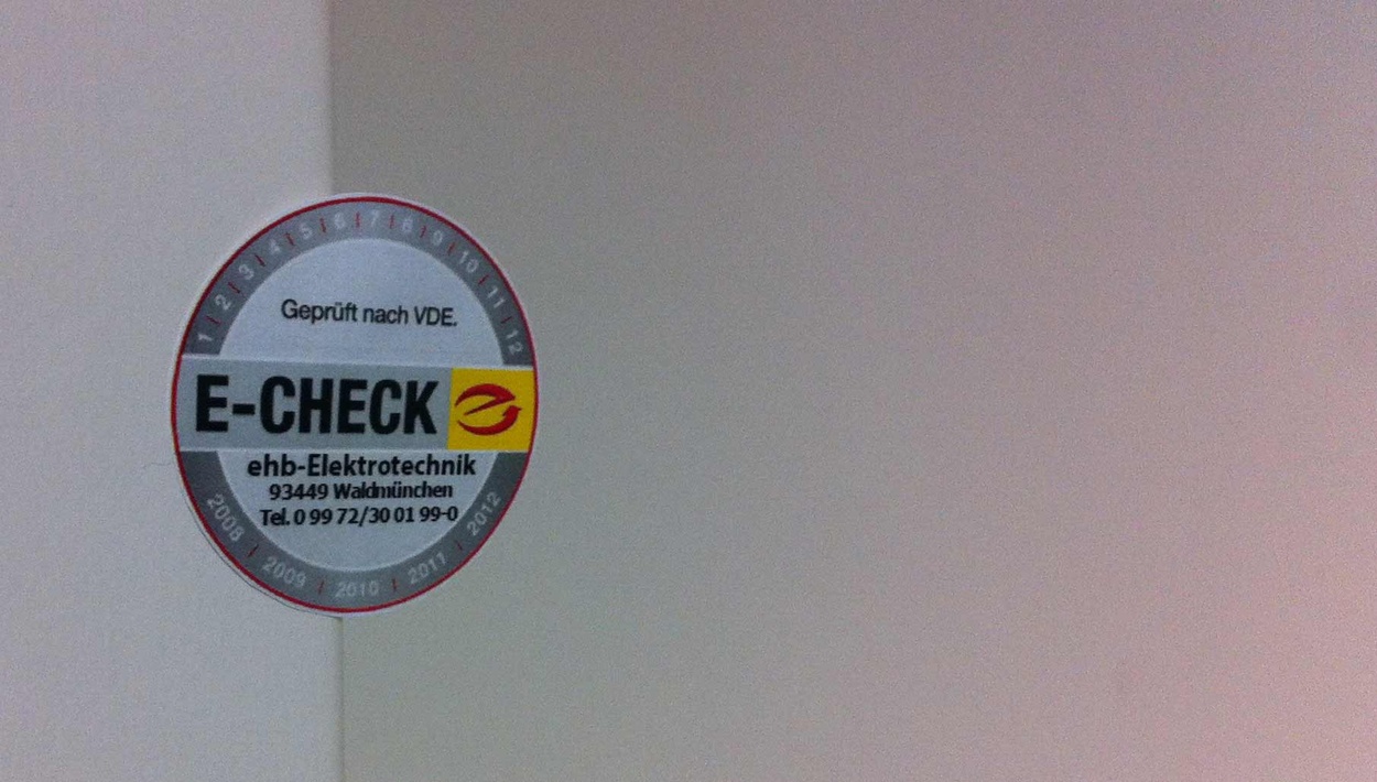 Elektro-Check bei ehb-Elektrotechnik in Waldmünchen