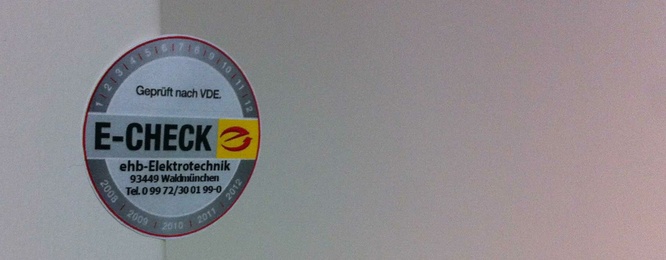 Elektro-Check bei ehb-Elektrotechnik in Waldmünchen