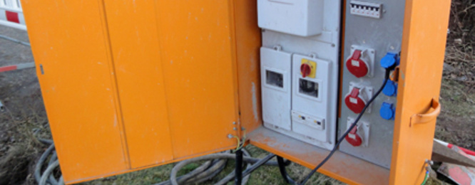 Baustrom bei ehb-Elektrotechnik in Waldmünchen